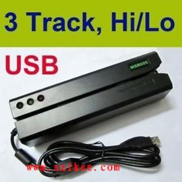 Hi/Lo Co Track 1, 2 , 3 Msr605 Magnetic Stripe Card Reader-Writer Encoder